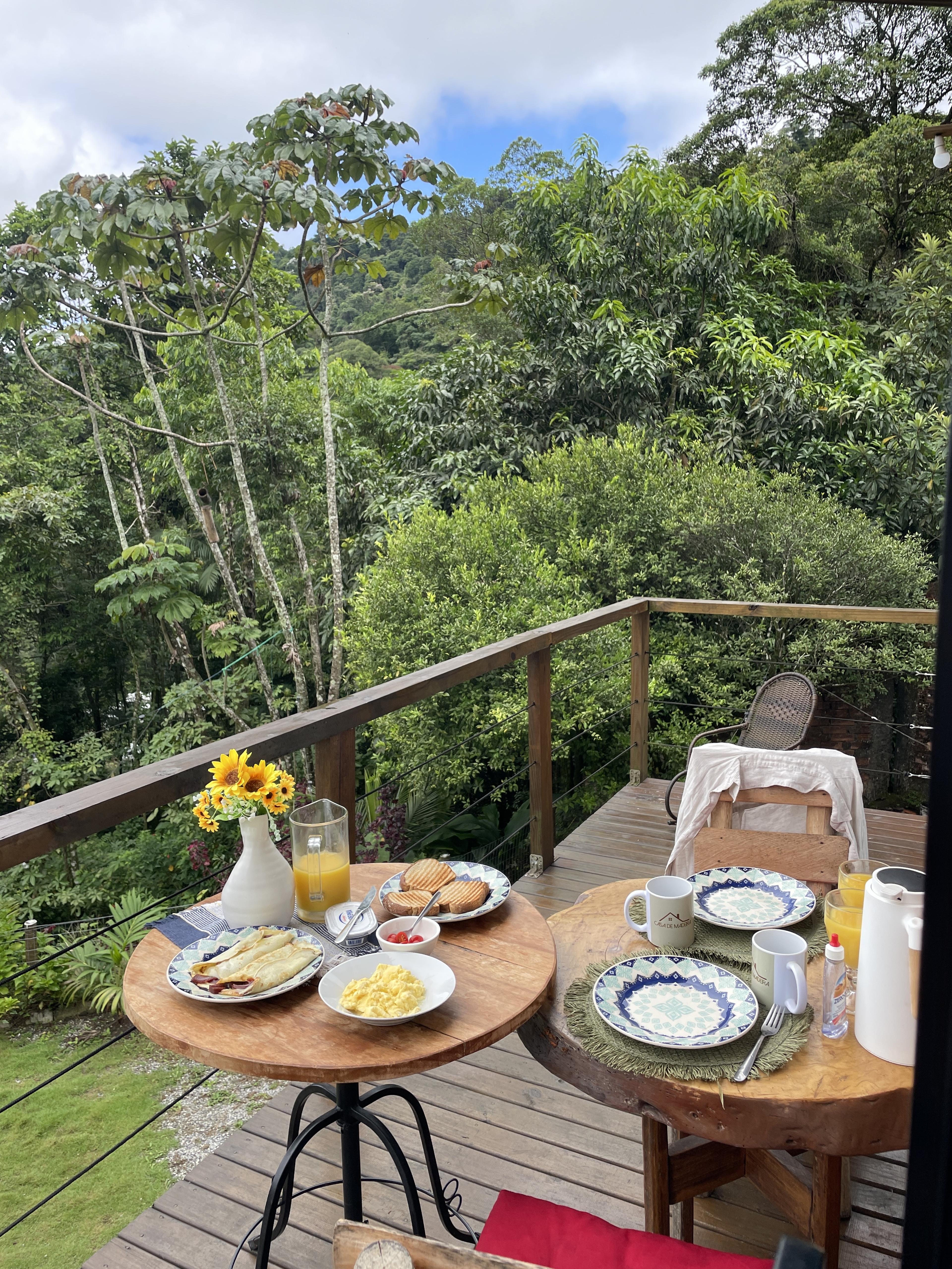 Breakfast in the nature