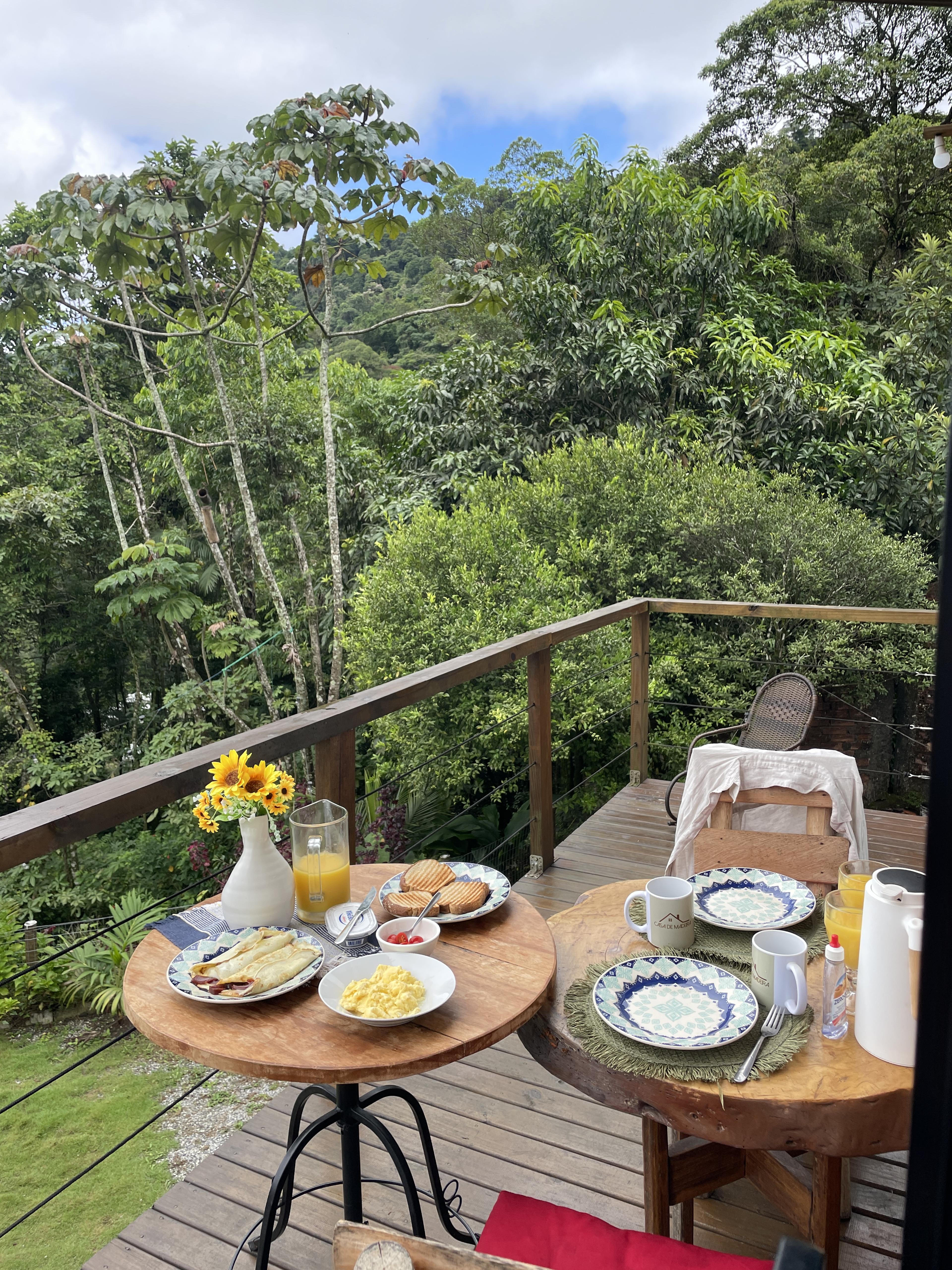 Breakfast in the nature
